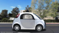 Sortie de route pour la Google Car