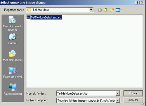 logiciel d'installation du lecteur cd rom