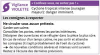 Les différents niveaux d’alerte en cas d’ouragan