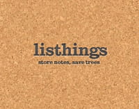 Listhings, des notes collaboratives sur un tableau de liège virtuel
