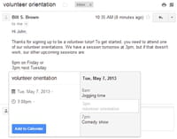 Gmail : l'application Agenda communiquera bientôt avec les messages électroniques