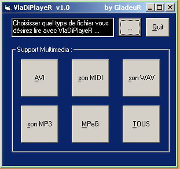 Visual Basic / Vladiplayer version 1 lecteur midi,wav,mp3