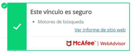 ¿Cómo usar la extensión McAfee WebAdvisor?
