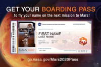 Mission Mars 2020 : envoyez votre nom sur la planète rouge