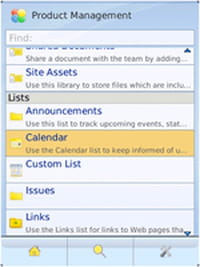 RIM lance un client Microsoft Sharepoint pour BlackBerry