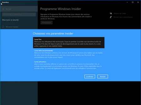 Windows Insider : Tester les nouvelles versions de Windows