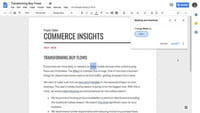 Google Docs : de l'IA pour sauver la grammaire