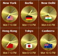 Sharp world clock