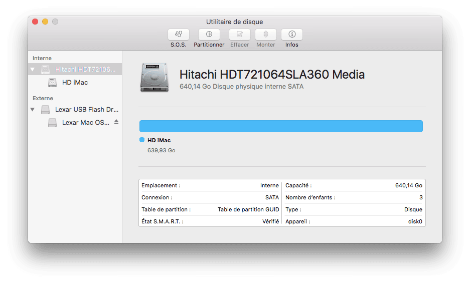 Formater une clé USB ou un disque sous OS X 10.11 et versions ultérieures Comment Ça Marche