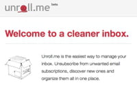 Unroll.me : se désabonner des spams