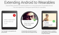 Google : Android Wear, un système d'exploitation adapté aux objets connectés