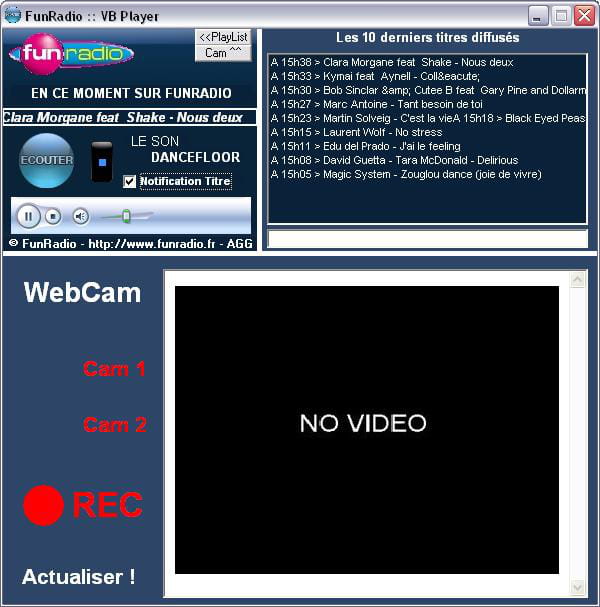 Visual Basic / Funradio vb player + titre live CodeS SourceS