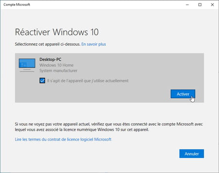 cle activation windows 10 gratuite