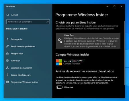 Windows Insider : Tester les nouvelles versions de Windows