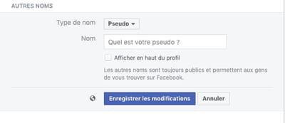 Changer De Nom Ou Ajouter Un Surnom Sur Facebook Comment Ca Marche