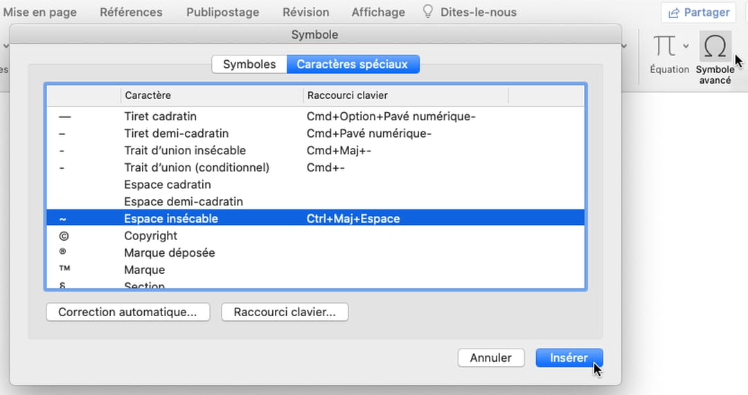 Ajouter Espace Insécable Word : [Word] Insérer un espace insécable – GYZFX