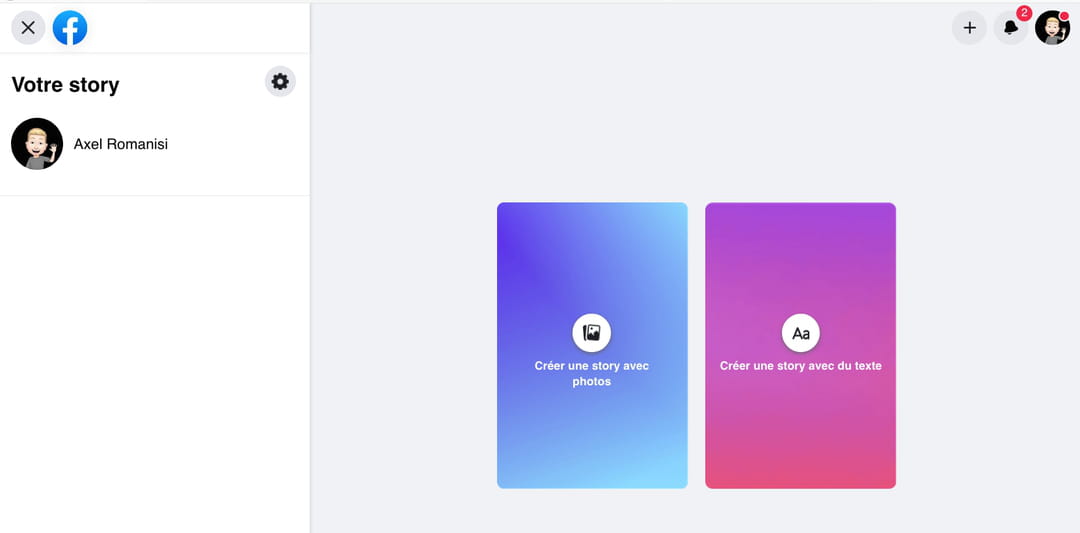Story Facebook créer, publier et gérer des stories
