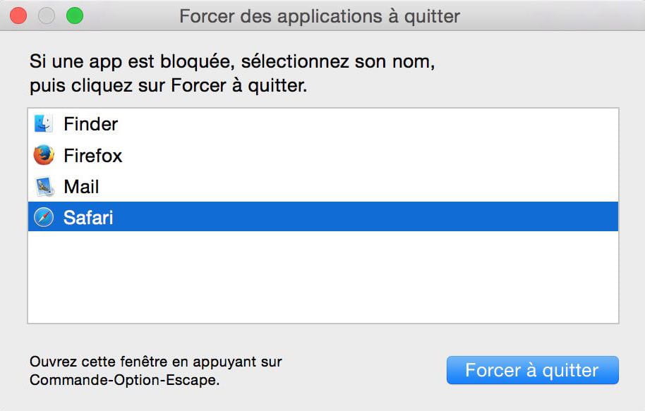 Mac Os X Comment Forcer Une Application A Quitter