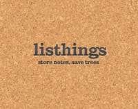 Listhings, des notes collaboratives sur un tableau de liège virtuel