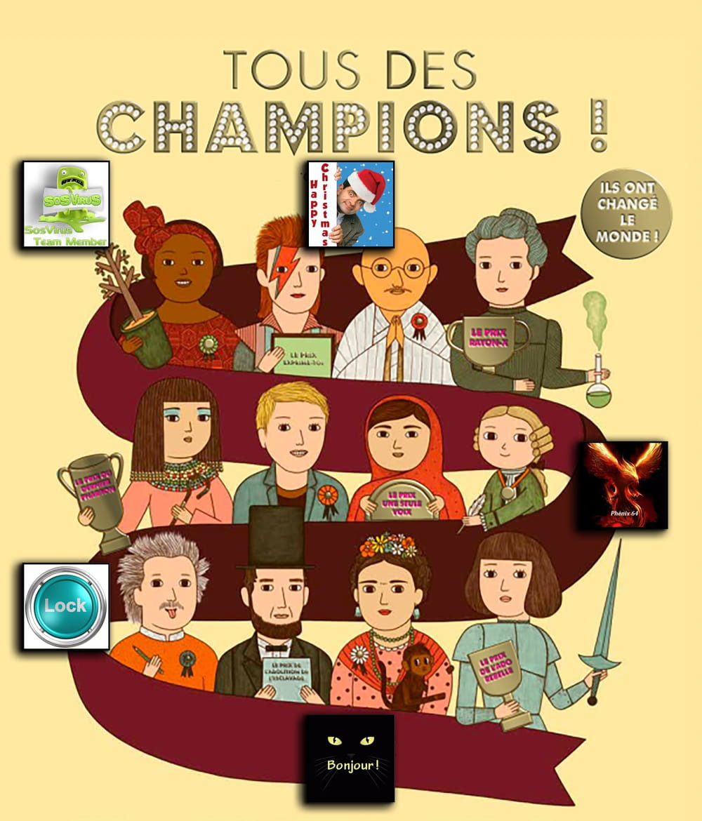 vous êtes des champions !