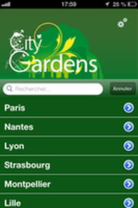 Les parcs de votre ville dans votre smartphone avec CityGardens