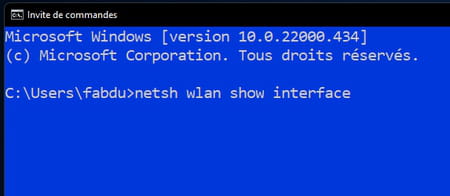 netsh wlan show interface