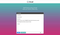 Dmail, une extension Chrome pour détruire ses e-mails