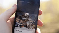 Menu iOS, partager une photo Instagram