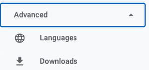 advanced settings chrome