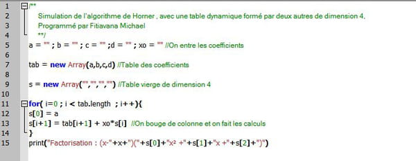 Algorithme De Horner Scilab : Scientific Computing – CFFRFH