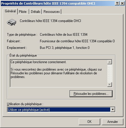TÉLÉCHARGER PILOTE CONTROLEUR HOTE IEEE 1394 COMPATIBLE OHCI COMPATIBLE OHCI 1394 IEEE TÉLÉCHARGER PILOTE CONTROLEUR HOTE