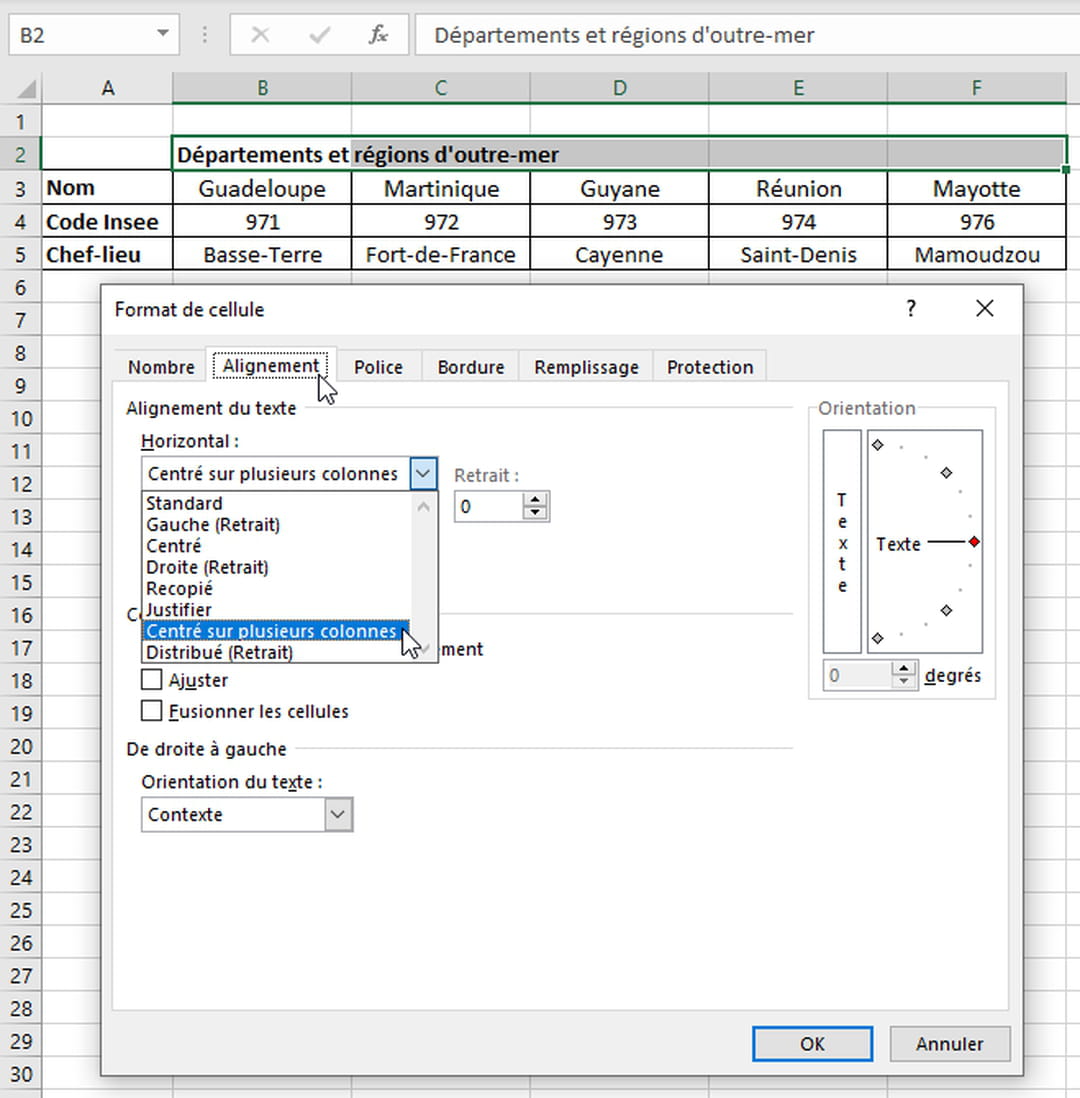 Concaténer Excel : comment fusionner des cellules