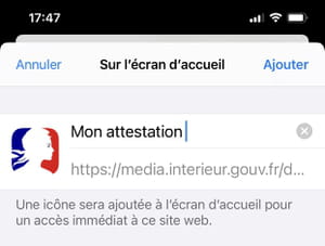 attestation de déplacement