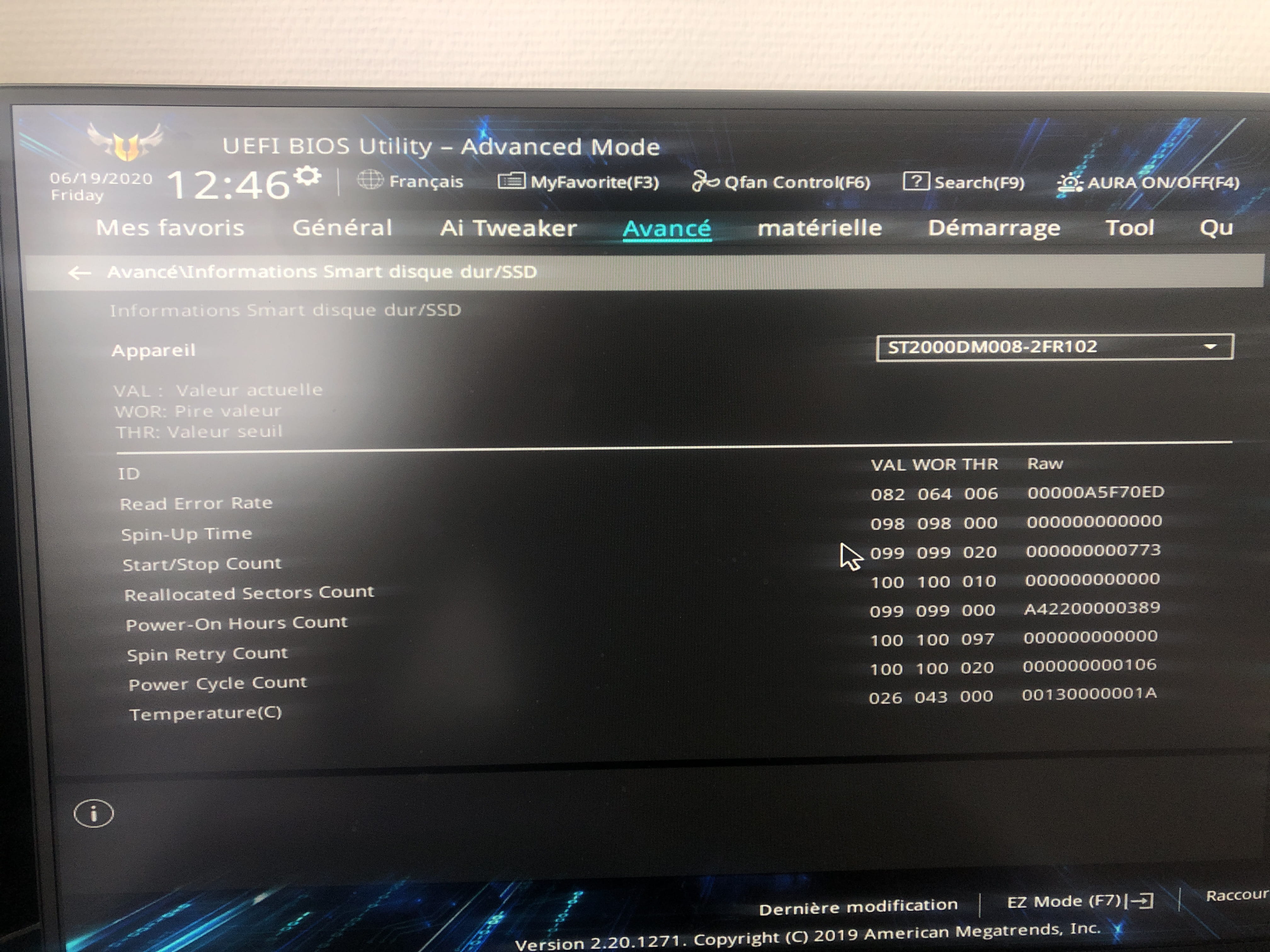 Bios démarre en boucle, pc bloqué sur le bios. [Résolu]