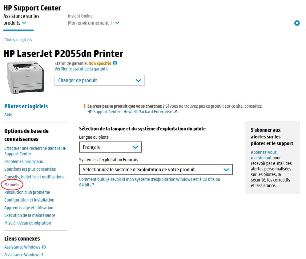 Changement cartouche encre sur imprimante HP laserjet p2055dn Matériel informatique Comment