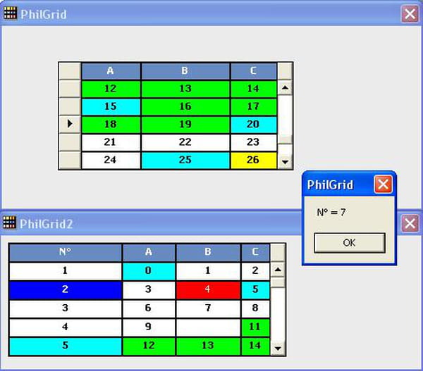 Visual Basic / Grid entièrement codée et personnalisée avec