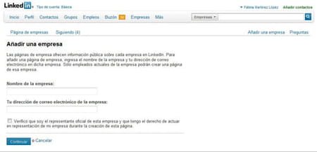 Cómo agregar una página LinkedIn