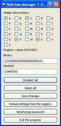No drives manager