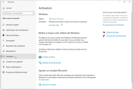 cle activation windows 10 gratuite