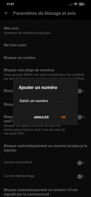 Comment bloquer le numéro et appel indésirable ou inconnu