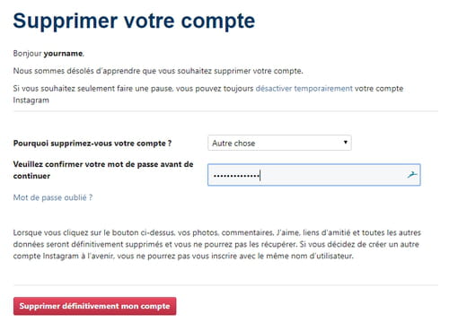 Supprimer Un Compte Instagram Facilement Et Pour De Bon Comment