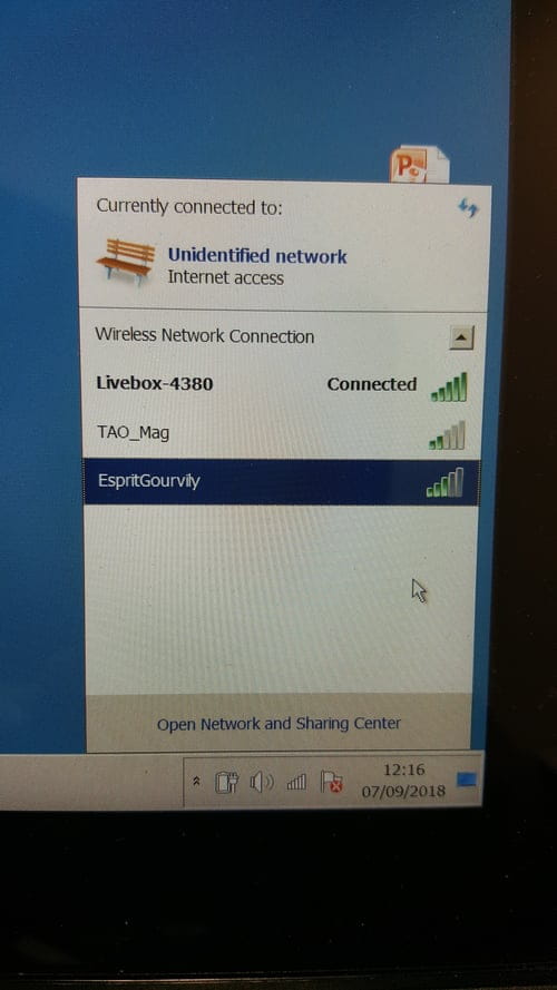DHCP n est pas activé sur wifi
