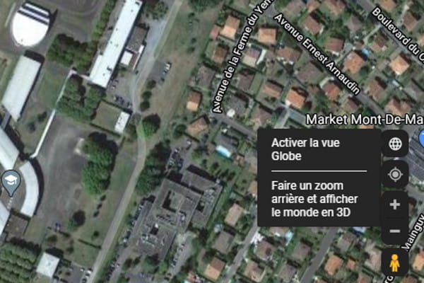 Google Maps satellite : voir un quartier ou une maison