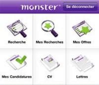 Le site d'offres d'emplois Monster lance une application iPhone