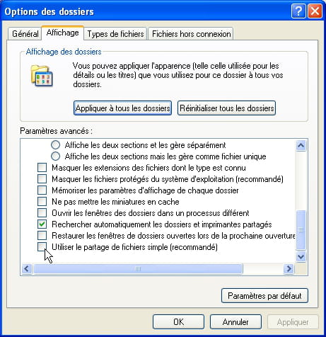 Partage de fichiers avancé