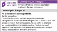 Les différents niveaux d’alerte en cas d’ouragan