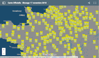Mouvement des gilets jaunes : une carte pour voir les blocages