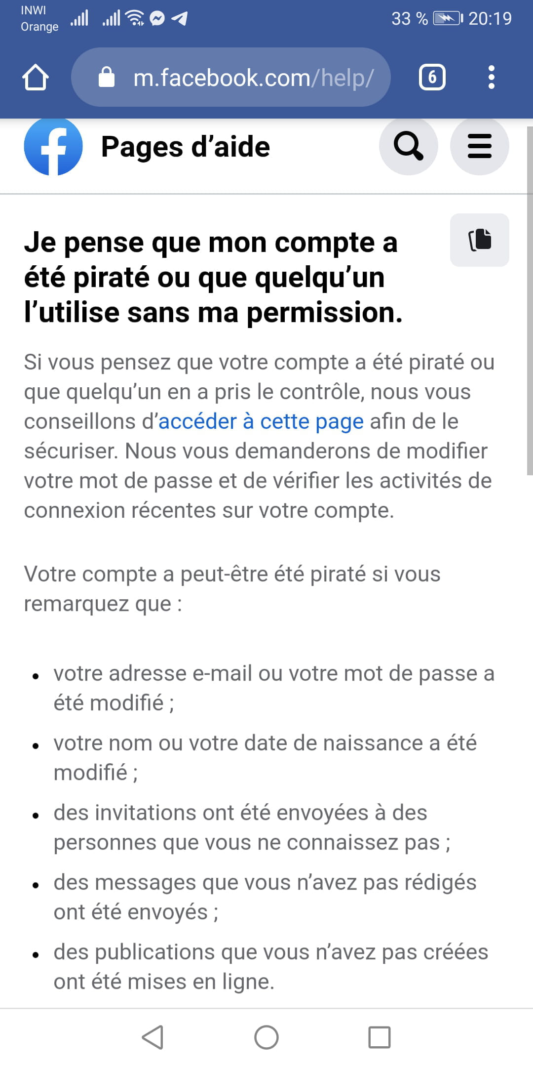 COMPTE FACEBOOK BLOQU R SOLU visual data 8