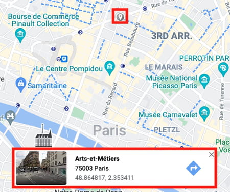 Google maps screenshot