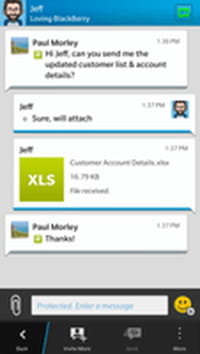 BlackBerry lance une messagerie instantanée sécurisée pour les professionnels